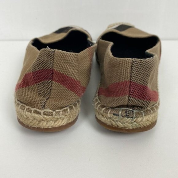Authentic Burberry Brit Hodgeson Espadrilles Flats Canvas Beige Check 37… - Picture 4 of 11